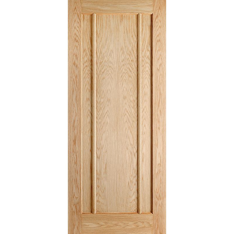 LPD Lincoln Pre-Finished Oak 3 Panel Internal Door-78in x 24in x 35mm (1981 x 610mm)