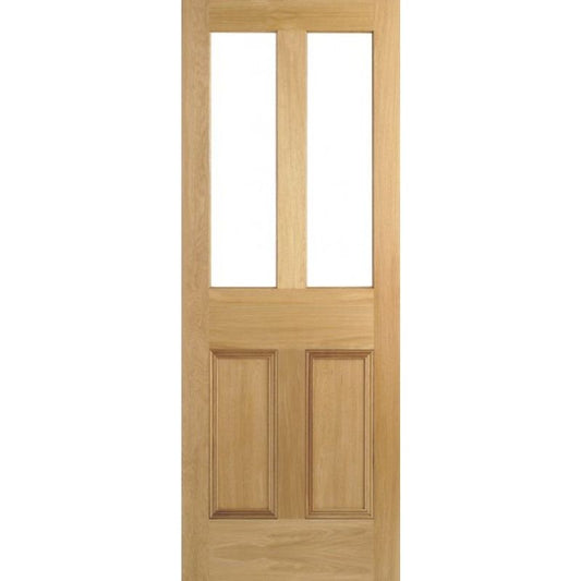 LPD Malton Oak Flat Panel Unglazed Internal Door 78in x 27in x 35mm (1981 x 686mm)