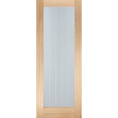 LPD Mexicano Oak Pattern 10 Glazed Internal Door-78in x 27in x 35mm (1981 x 686mm)