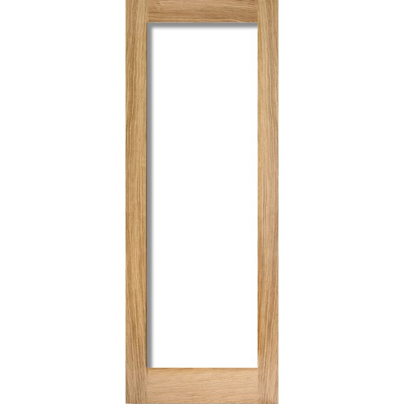 LPD Pattern 10 Oak Clear Glazed Internal Door 78in x 24in x 35mm (1981 x 610mm)