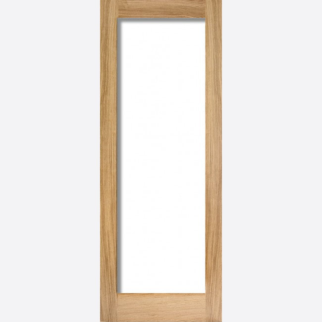 Image for LPD Pattern 10 Oak Clear Glazed Internal Door