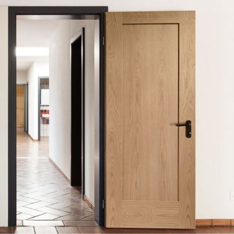 LPD Oak Pattern 10 One Panel Internal Fire Door-78in x 30in x 44mm (1981 x 762mm)