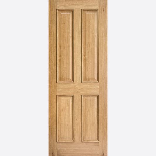 Image for LPD Regency Oak 4 Panel Raised Moulding Unfinished Internal Fire Door