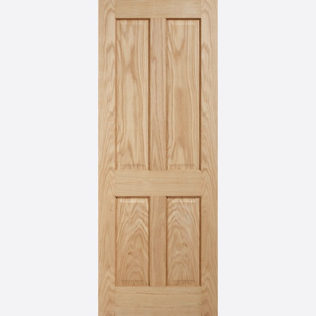 Image for LPD Regency Oak 4 Panel Unfinished Internal Fire Door