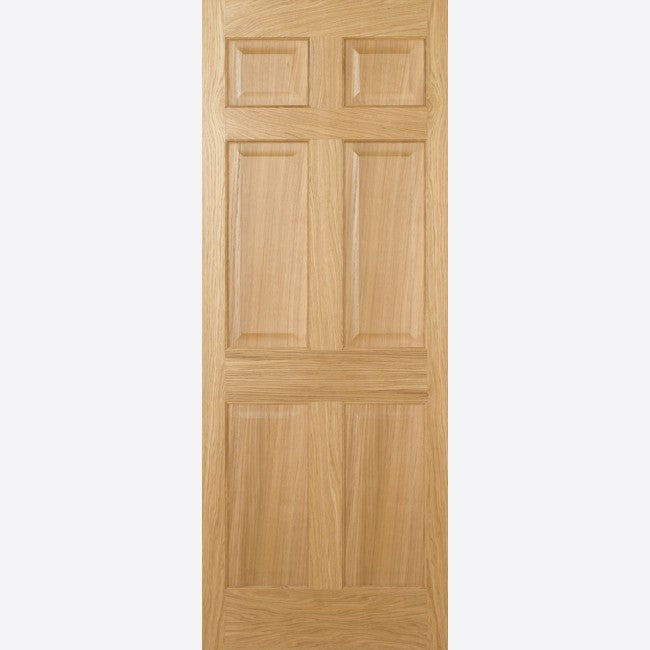 Image for LPD Regency Oak 6 Panel Internal Fire Door