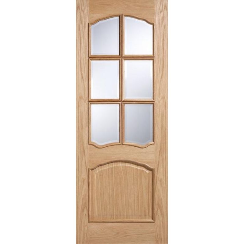 LPD Riviera Oak Raised Moulding Unfinished Internal Door 78in x 27in x 35mm (1981 x 686mm)