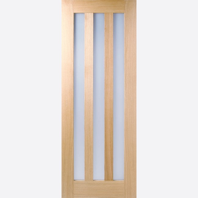 Image for LPD Utah Oak Frosted Glazed Prefinished Internal Door