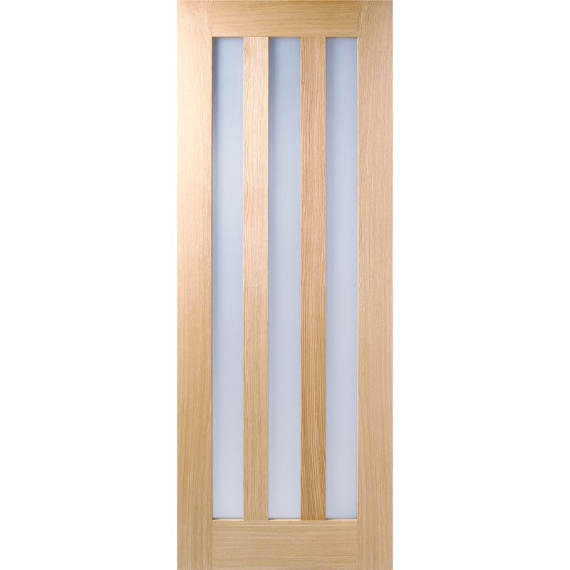 Image for LPD Utah Oak Clear Glass Unfinished Internal Door