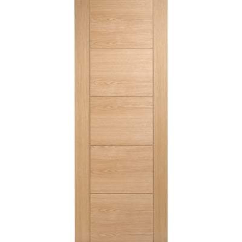 LPD Oak Vancouver 5 Panel Pre-Finished Solid Internal Door - 2032mm x 813mm