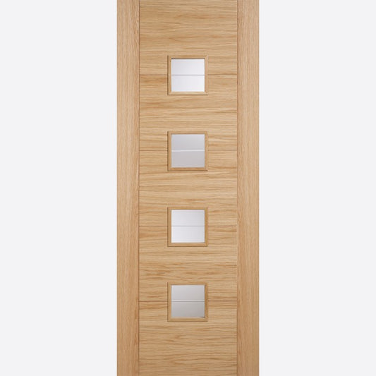 Image for LPD Vancouver Oak 4 Lite Brilliant Cut Glazed Internal Door