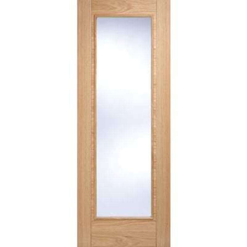 LPD Oak Vancouver 1 Light Panel /Pattern 10 Pre-Finished Internal Door - 2040mm x 926mm