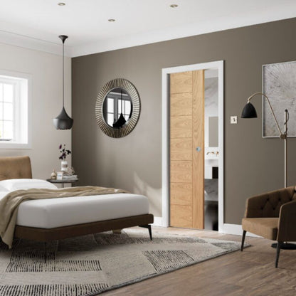 Internal Oak Palermo Fire Door (60) - All Sizes