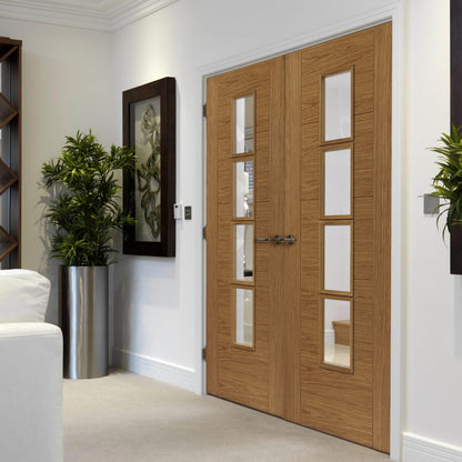 Image for JB Kind Oak Bela Pre-Finished Internal Door