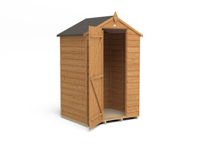 Forest Overlap Dip Treated Apex Shed - No Window - 4 x 3ft