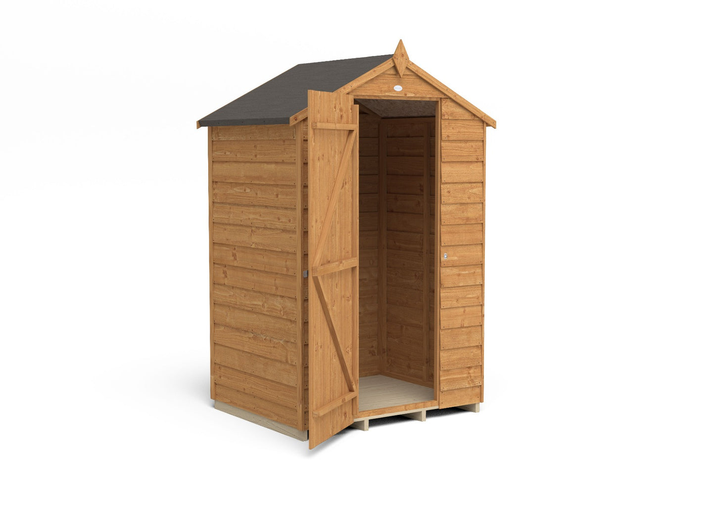 Forest Overlap Dip Treated Apex Shed - No Window (HD) - 4 x 3ft