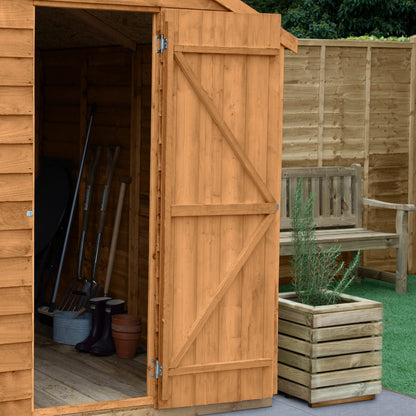 Forest Overlap Dip Treated Apex Shed - No Window - 4 x 3ft