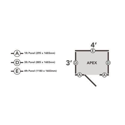 Forest Overlap Dip Treated Apex Shed - No Window (HD) - 4 x 3ft