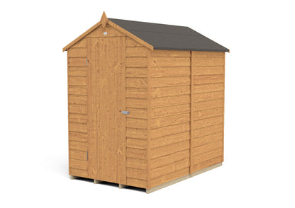 Forest Overlap Dip Treated Apex Shed - No Window - 6 x 4ft