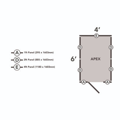 Forest Overlap Dip Treated Apex Shed - No Window - 6 x 4ft