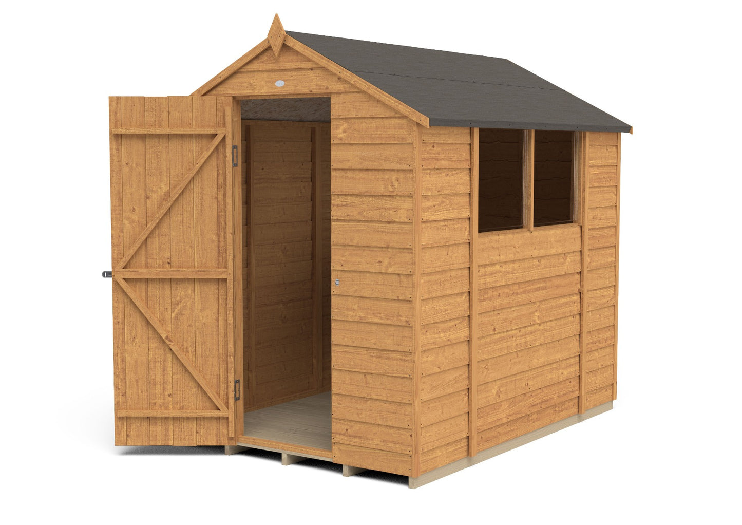 Forest Overlap Dip Treated Apex Shed - 7 x 5ft