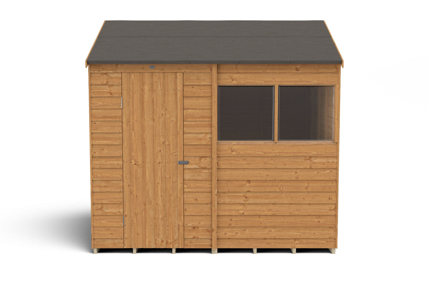 Forest Overlap Dip Treated Reverse Apex Shed (HD) - 8 x 6ft