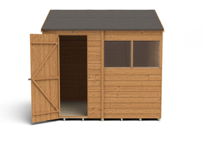 Forest Overlap Dip Treated Reverse Apex Shed (HD) - 8 x 6ft