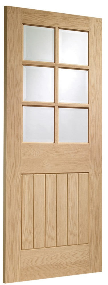 XL Joinery Suffolk Original 6 Light Unfinished Internal Fire Door with Clear Glass