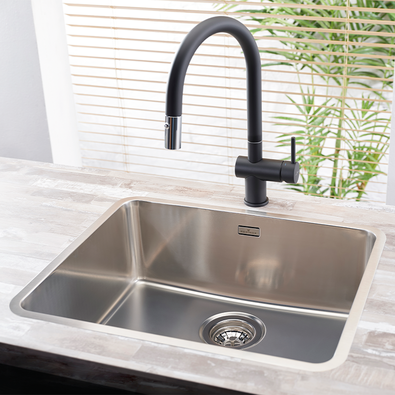 Reginox Ohio 50x40 Integrated Stainless Steel Kitchen Sink