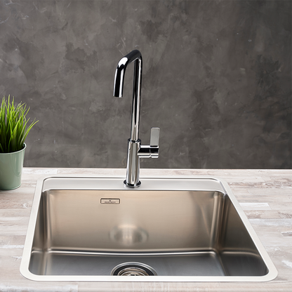 Reginox Ohio 50x40 Tapwing Integrated Stainless Steel Kitchen Sink