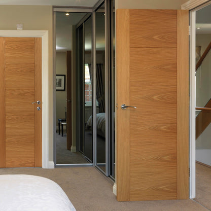 Image for JB Kind Oak Tigris Pre-Finished Internal Fire Door