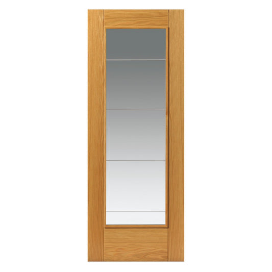 Image for JB Kind Oak Medina Glazed Pre-Finished Internal Door