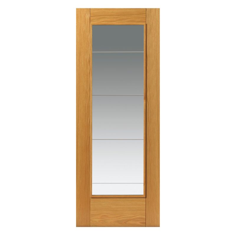 JB Kind Medina Pre-Finished Glazed Internal Door 1981 X 762 X 35mm