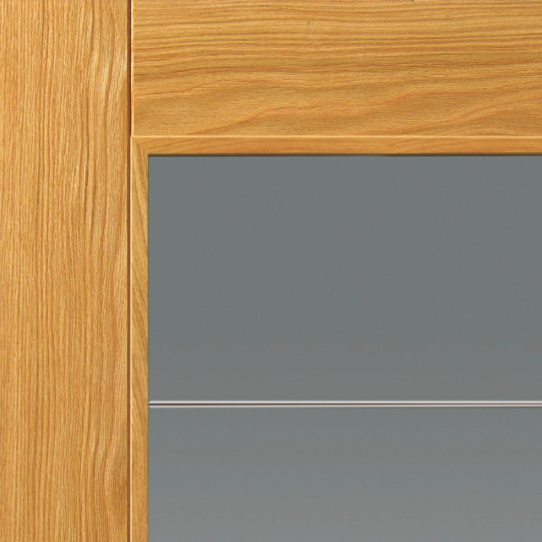 Image for JB Kind Oak Medina Glazed Pre-Finished Internal Door