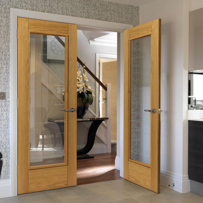 Image for JB Kind Oak Medina Glazed Pre-Finished Internal Door