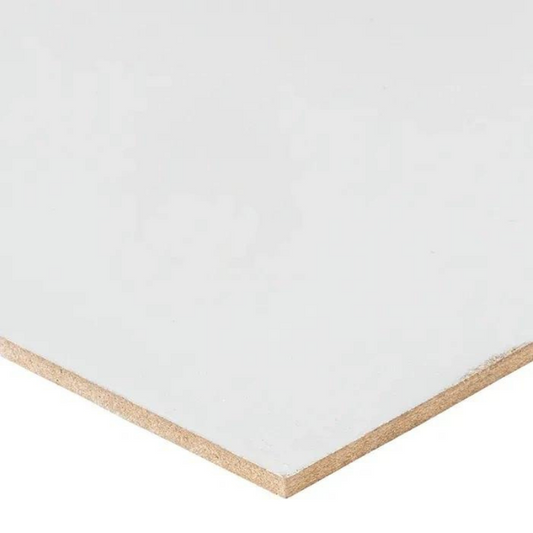 One Sided White Painted MDF - 2400mm x 1200mm x 3mm