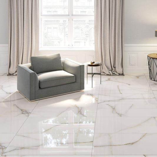 Onix Marble Effect 1200mm x 600mm - Gloss Grey