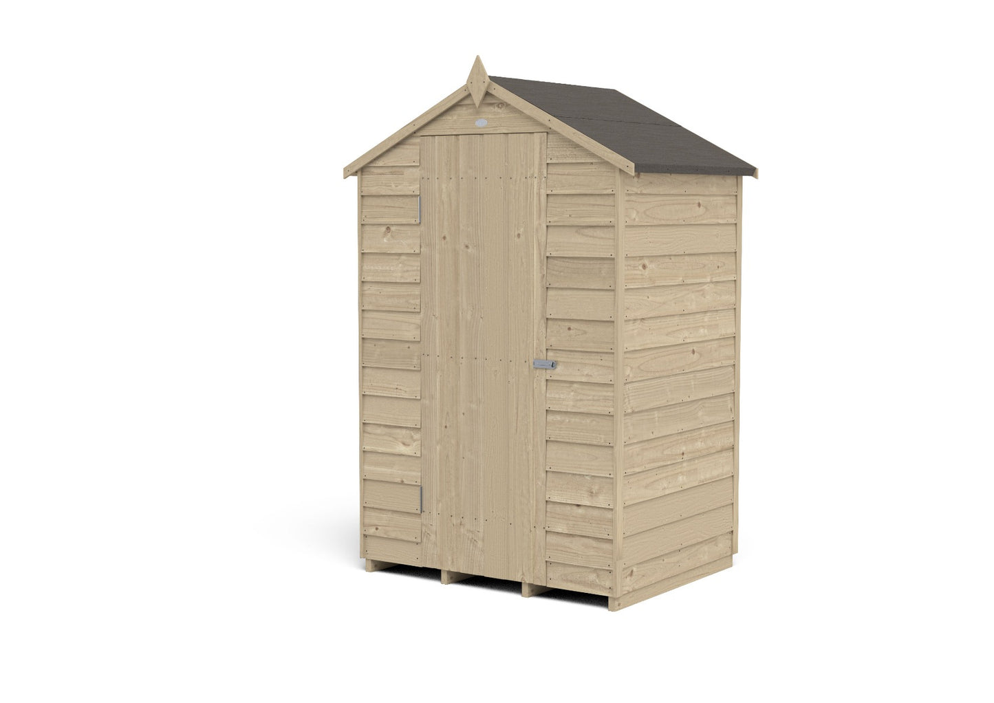 4LIFE Overlap Pressure Treated Apex Shed - No Window (HD) - 4 x 3ft