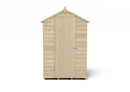 4LIFE Overlap Pressure Treated Apex Shed - No Window (HD) - 4 x 3ft