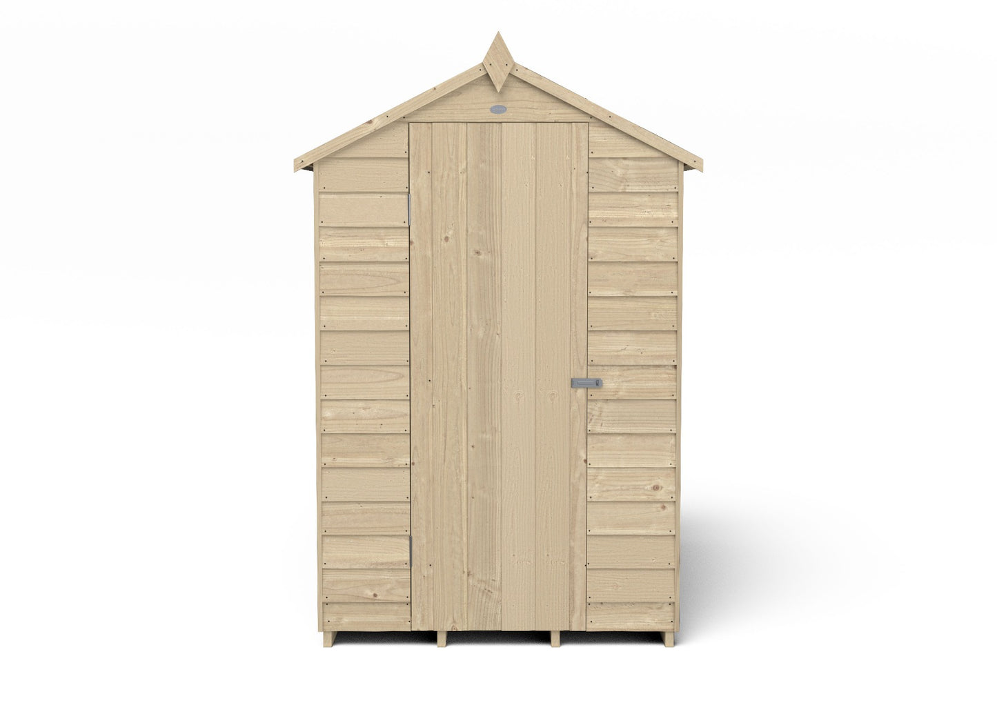 4LIFE Overlap Pressure Treated Apex Shed- 4 Window (HD) - 6 x 4ft