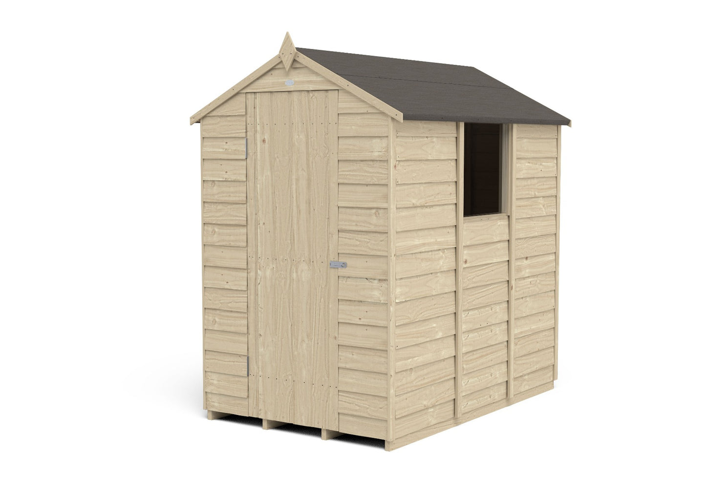 4LIFE Overlap Pressure Treated Apex Shed (HD) - 6 x 4ft