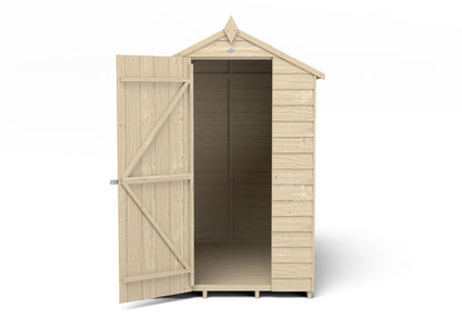 4LIFE Overlap Pressure Treated Apex Shed (HD) - 6 x 4ft