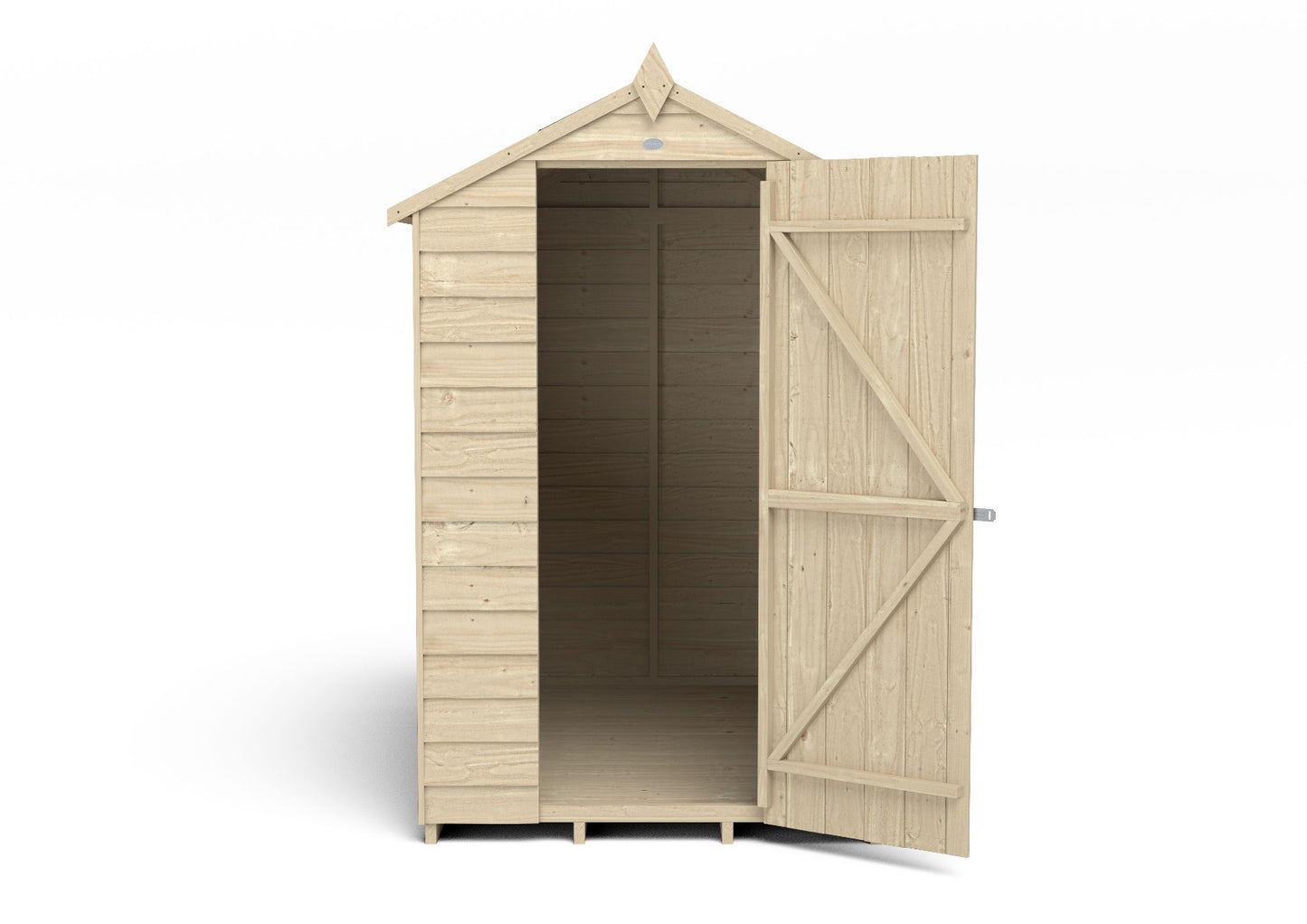 4LIFE Overlap Pressure Treated Apex Shed (HD) - 6 x 4ft