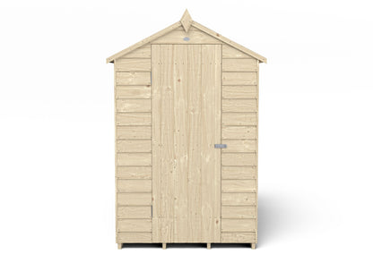 4LIFE Overlap Pressure Treated Apex Shed - No Window (HD) - 6 x 4ft