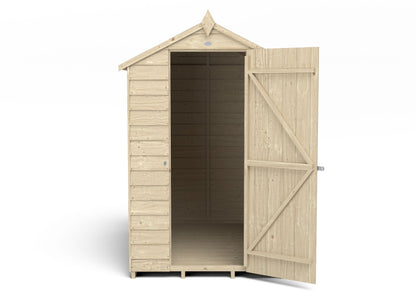 4LIFE Overlap Pressure Treated Apex Shed - No Window (HD) - 6 x 4ft