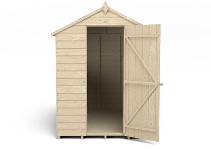 4LIFE Overlap Pressure Treated Apex Shed (HD) - 7 x 5ft