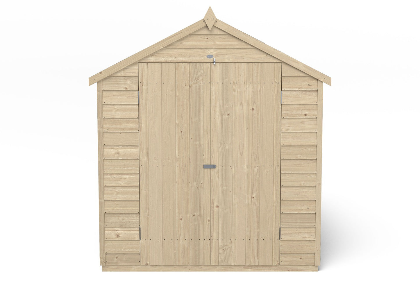 Forest Overlap Pressure Treated Apex Shed - Double Door - 10 x 6ft