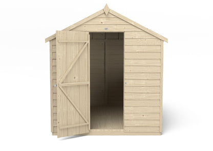 4LIFE Overlap Pressure Treated Apex Shed (HD) - 8 x 6ft