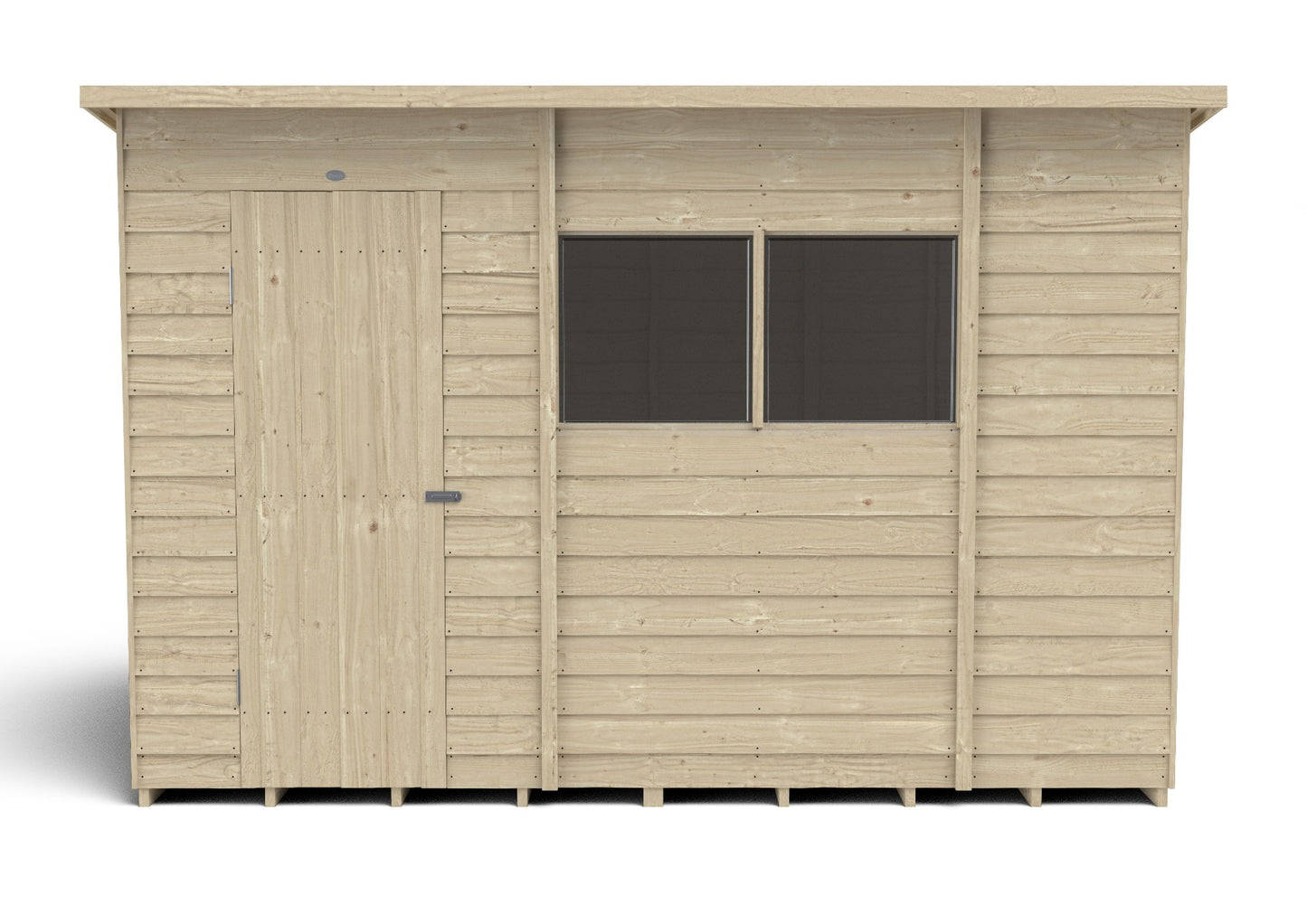 4LIFE Overlap Pressure Treated Pent Shed (HD) - 10 x 6ft