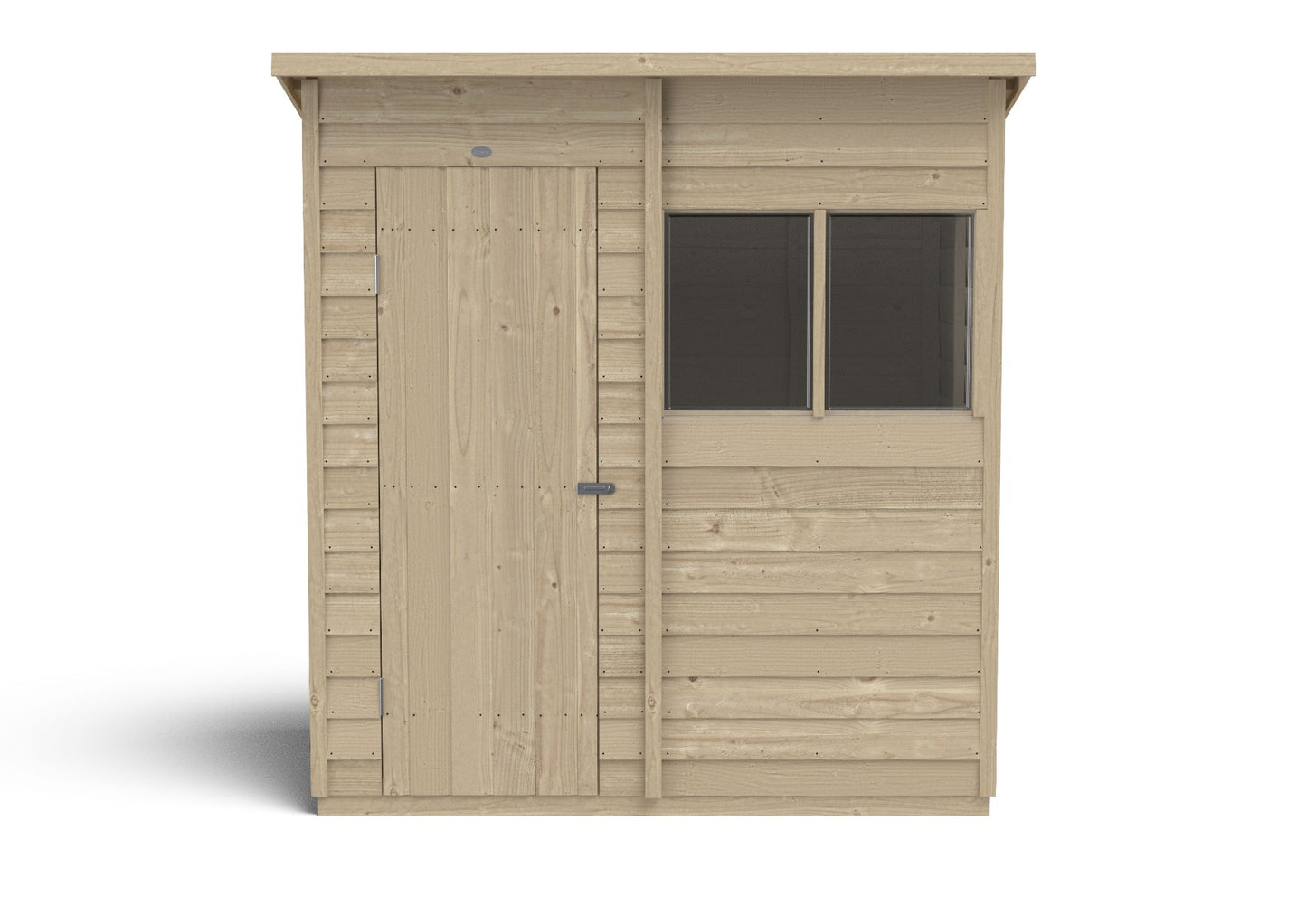 4LIFE Overlap Pressure Treated Pent Shed - 6 x 4ft