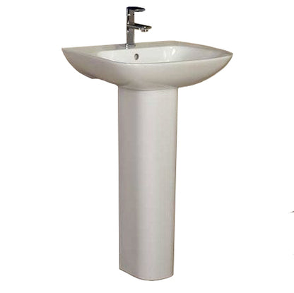 RAK Origin 62 Basin & Full Pedestal 520mm Wide 1 Tap Hole